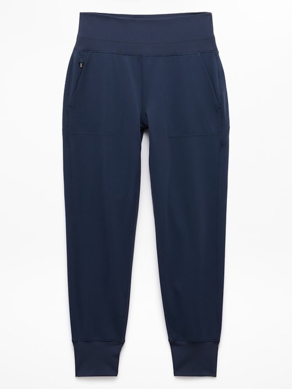 Athleta Venice High Rise Jogger Pants Navy Blue Sculpted Stretch Zip Pockets